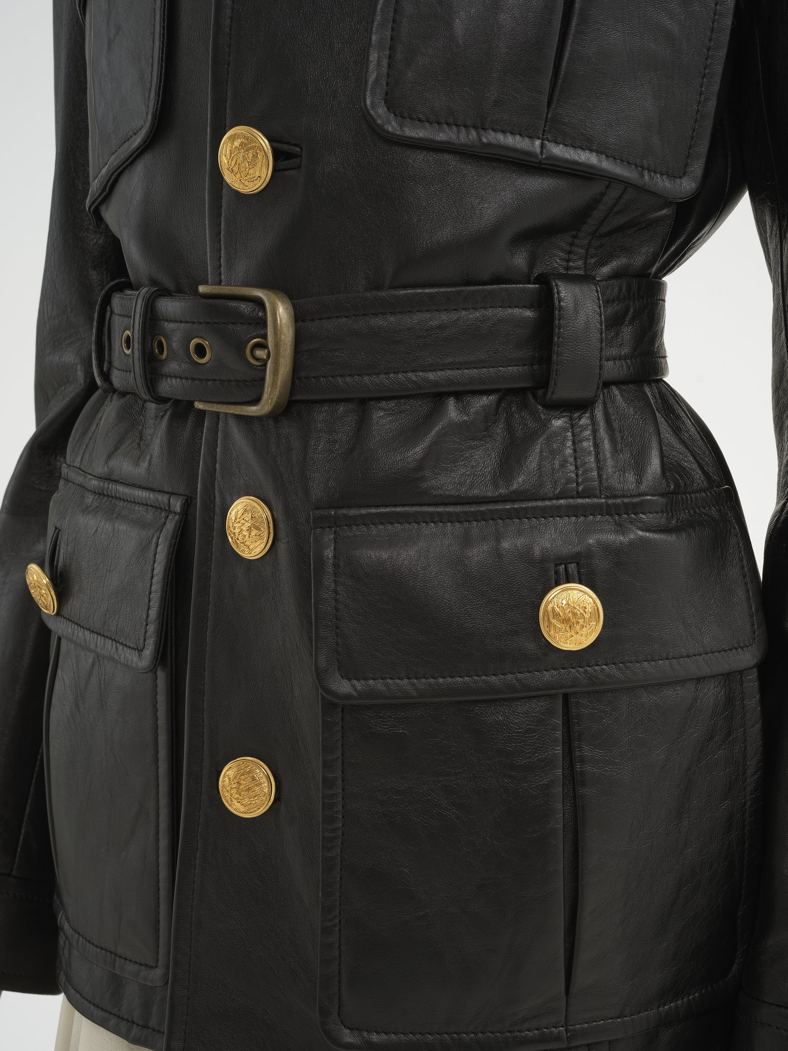 Chloé Utilitarian Jacket In Leather | Chloé US