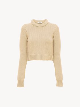 Cropped sweater in cashmere blend Cashmere & cotton blend
Ultimate Nude