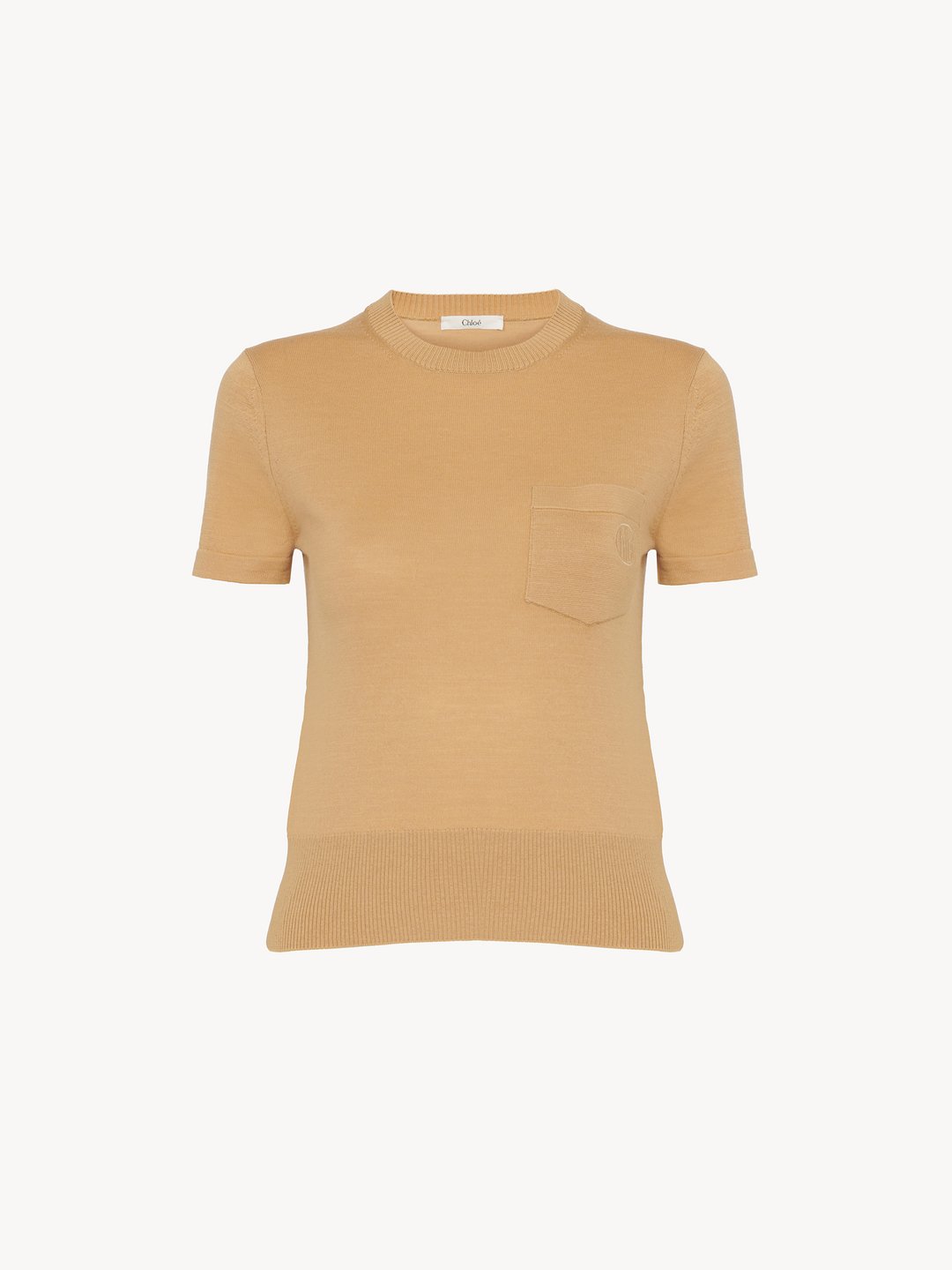 Chloé スーパーファインウールニット製クルーネックTシャツ | Chloé JP