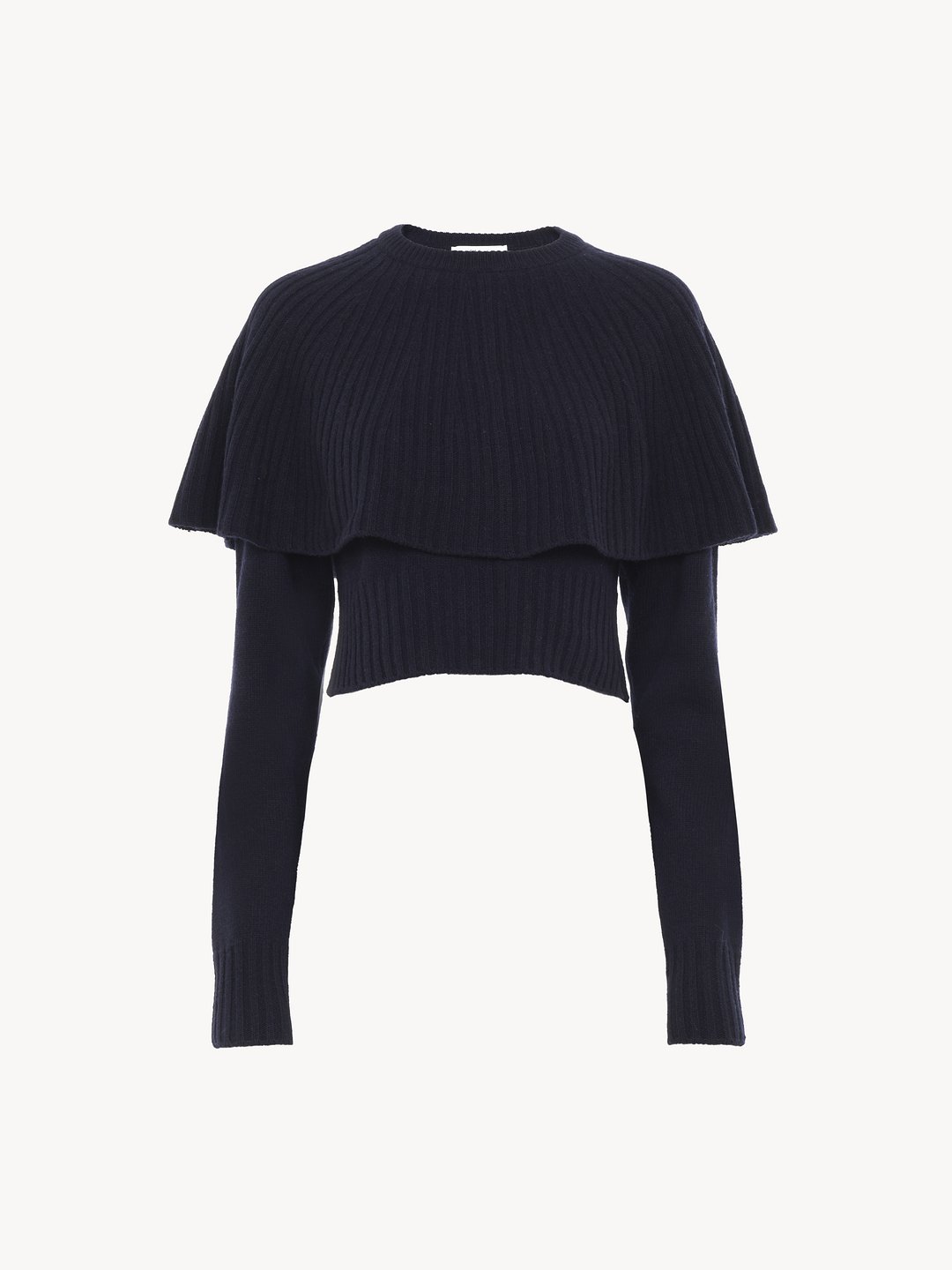 Chloe Cape Sweater In Wool Cashmere Chloe US