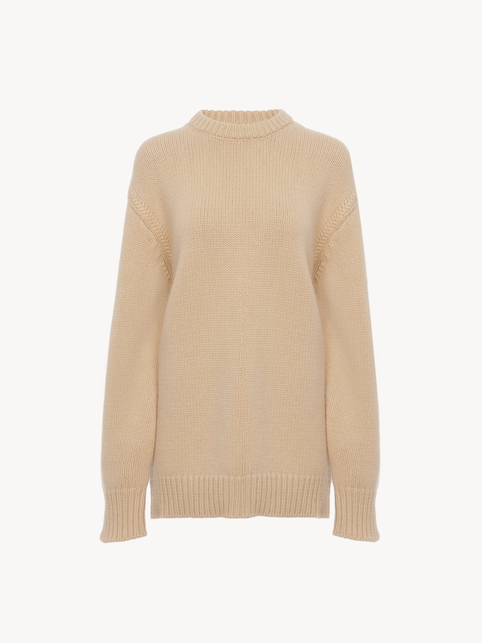 Oversized knitted sweater in cashmere & cotton Cashmere & cotton knit
Ultimate Nude