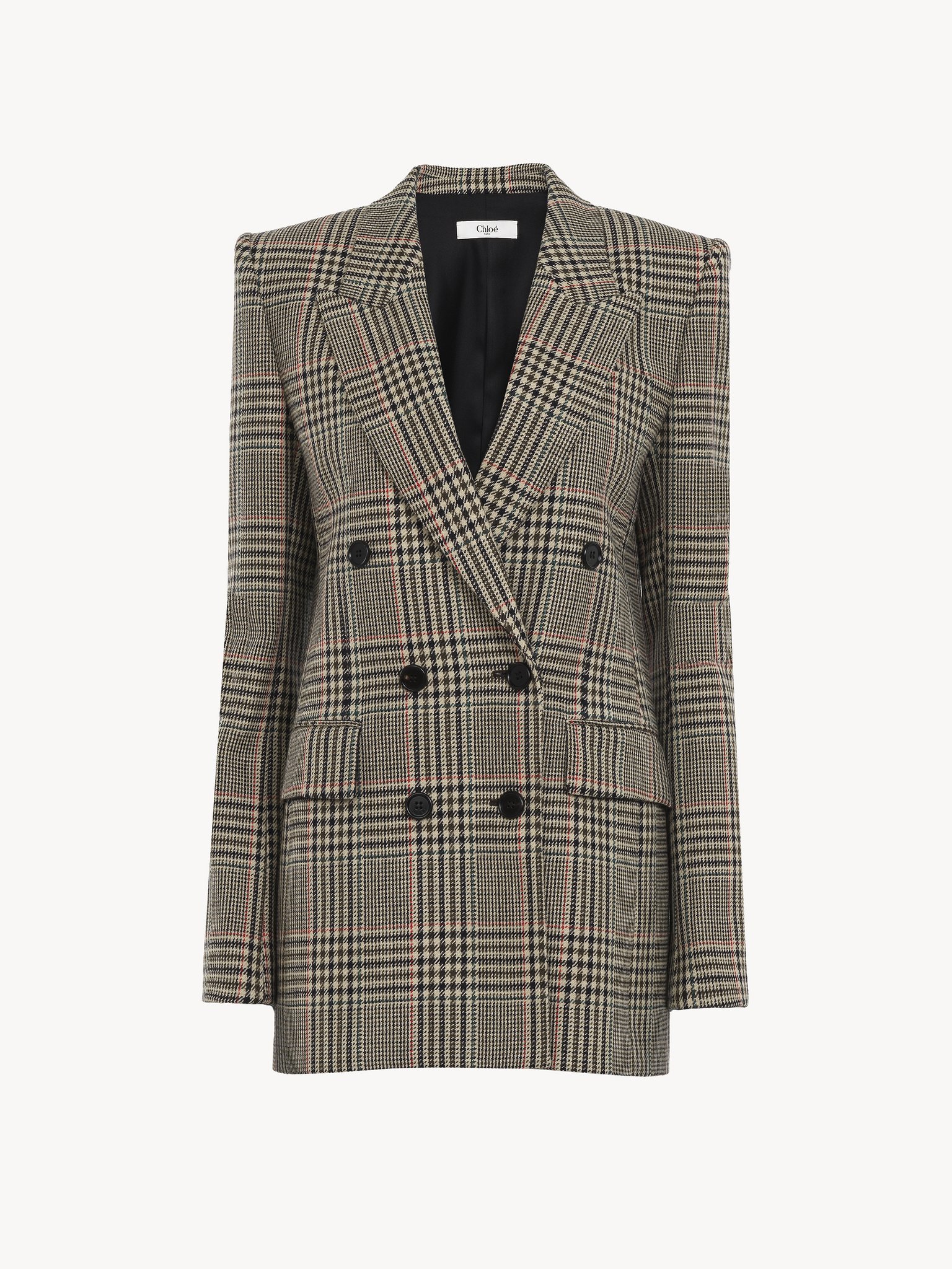 Tailored jacket in Prince of Wales wool Lower-impact Prince of Wales wool
Multicolor