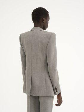 Tailored jacket in wool grain de poudre Chiné wool grain de poudre
Swan Grey Top view of the product