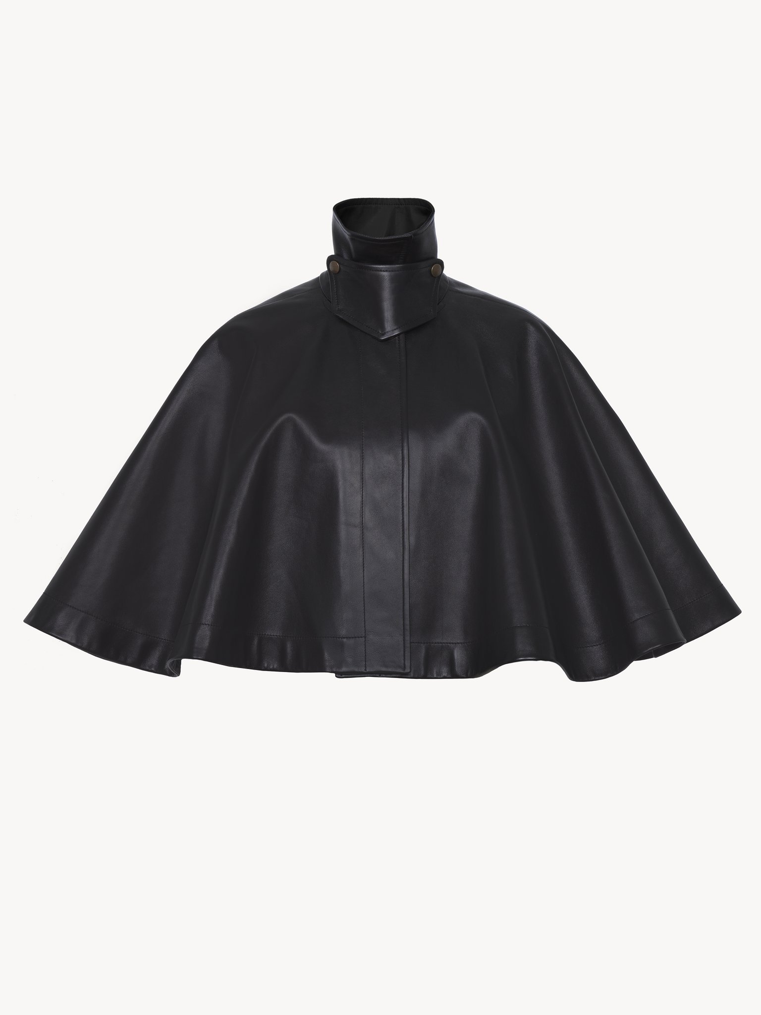 Chloé Short Cape In Soft Nappa Leather | Chloé TW