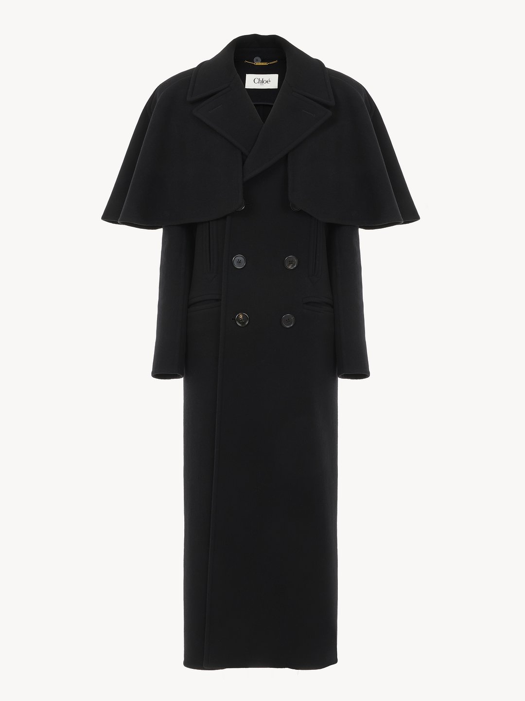 Online Andrea 100% Wool Exclusive Full Length Pea Coat