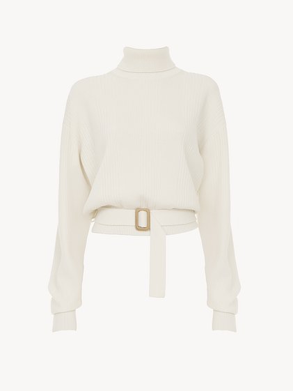 Chloé ウールニット製タートルネック セーター | Chloé JP