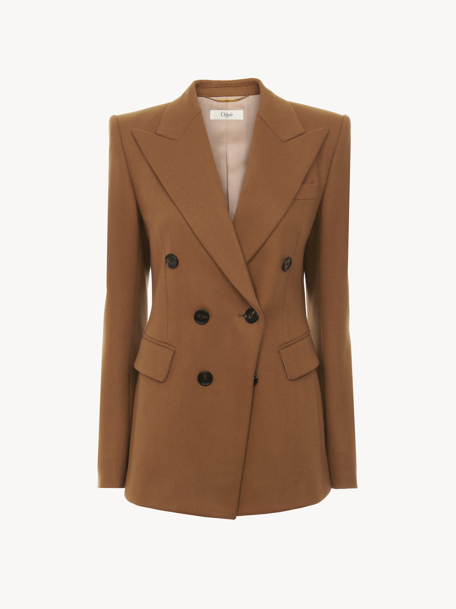 Chloé Double Breasted Jacket In Flannel Wool | Chloé PH