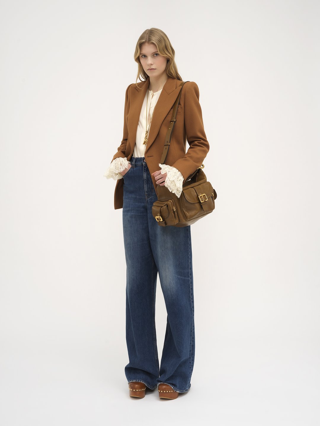 Chloé フランネルウール製ダブルブレストジャケット | Chloé JP