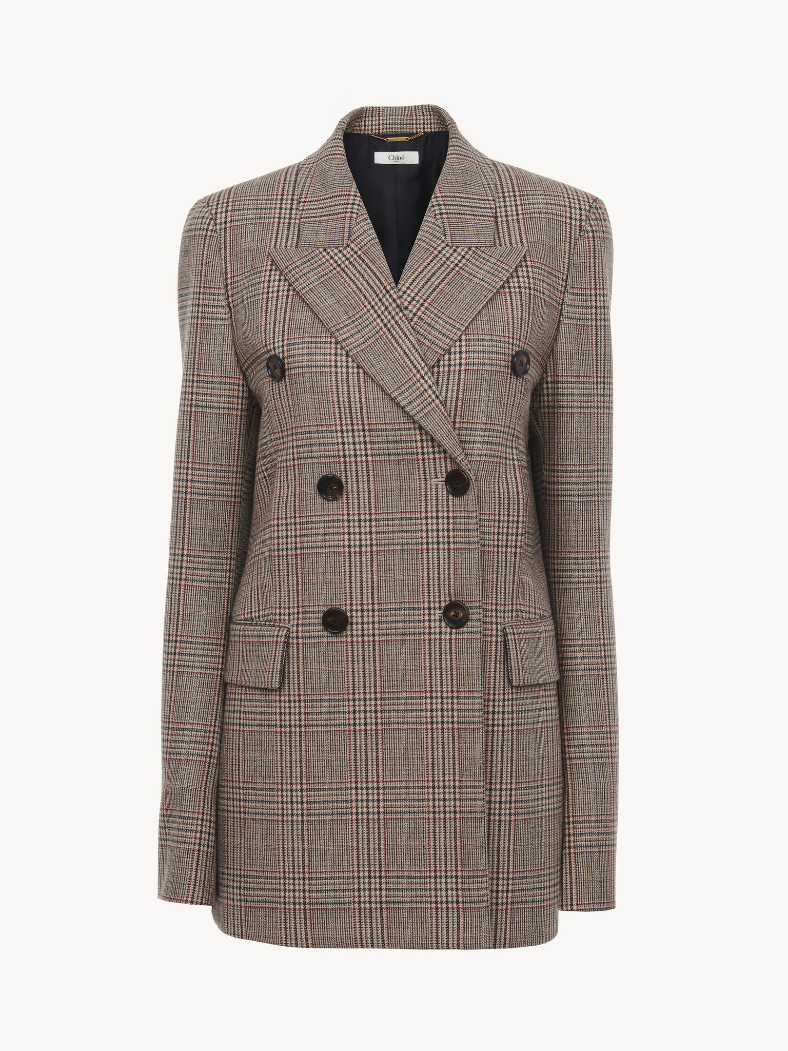 Tailored jacket in Prince of Wales wool Lower-impact Prince of Wales wool
Multicolor