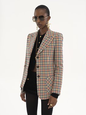 Tailored jacket in check wool Lower-impact check wool
Multicolor Product detail