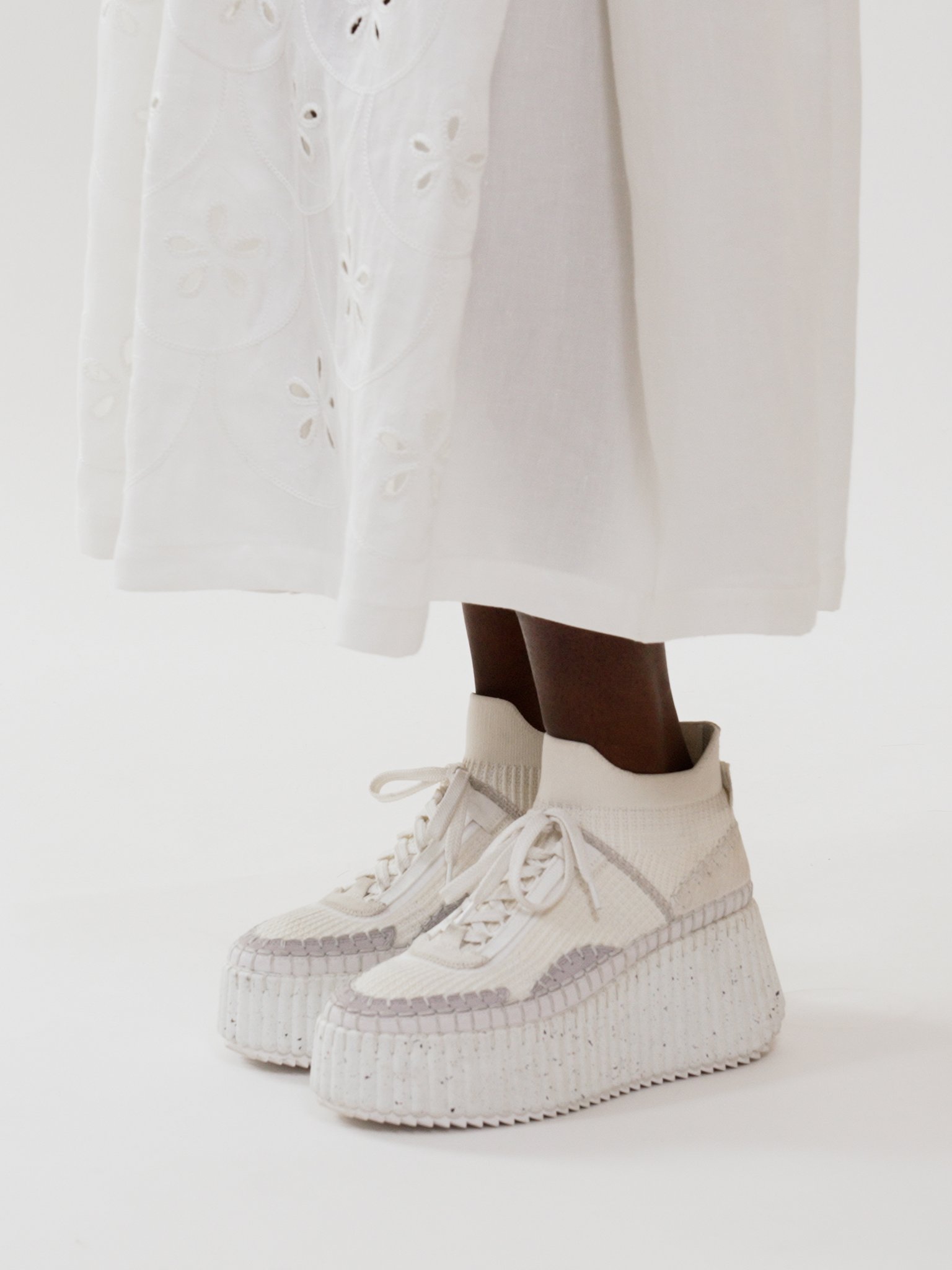 Nama wedge sneaker Lower-impact mesh
White [*** acc_altImage_shotV ***]