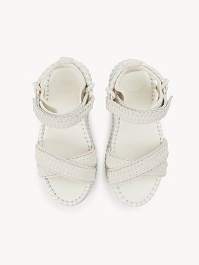 Nama wedge sandal Suede calfskin
White 