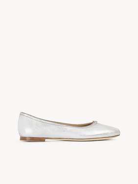 Marcie ballerina Metallic leather
Silver