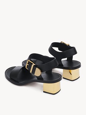 Rebecca low heeled sandal Calfskin
Black 