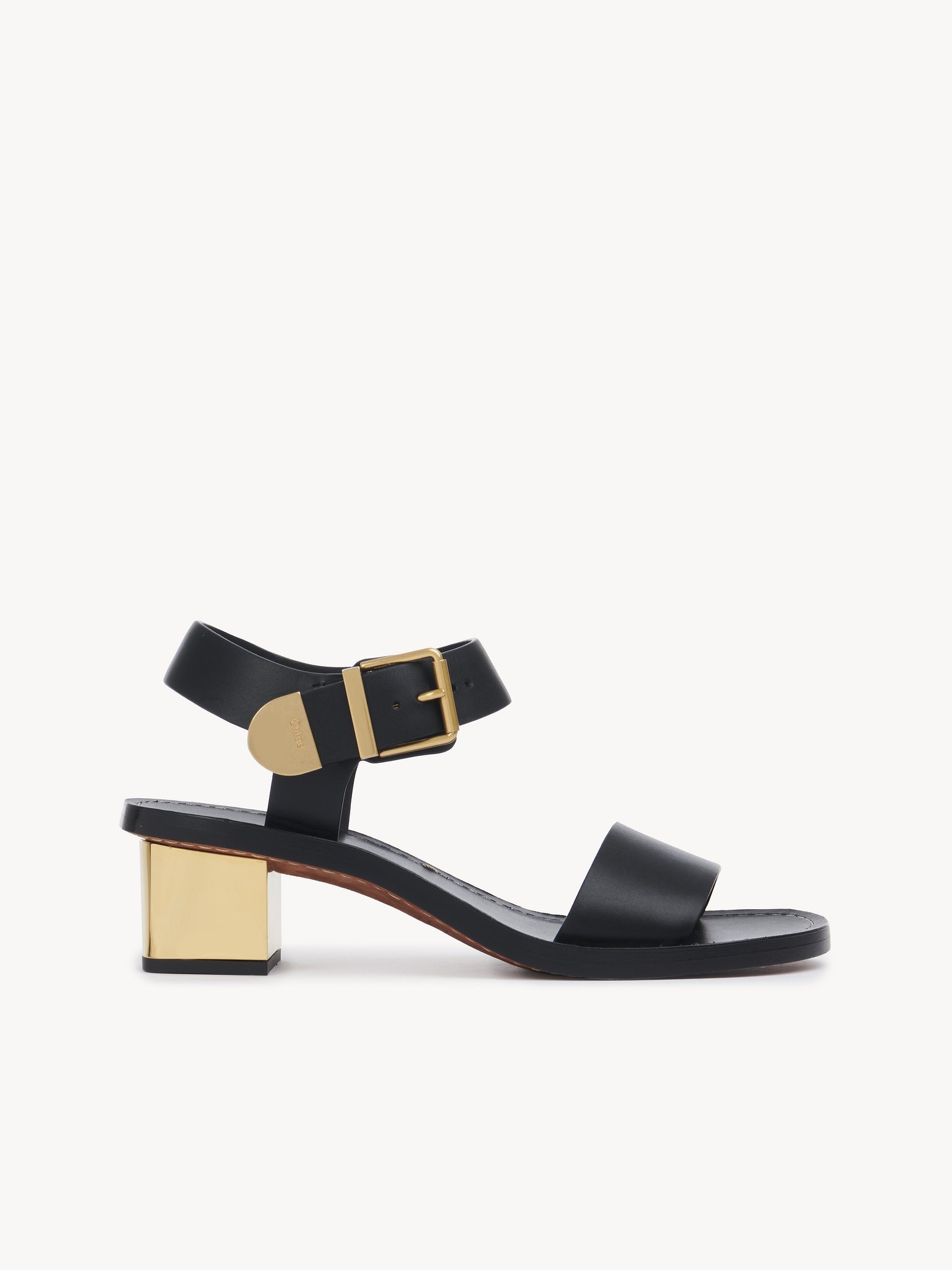 Rebecca low heeled sandal Calfskin
Black