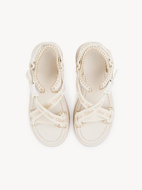 Mila flatform sandal Webbing
Vanilla Ice Top view of the product