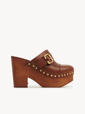 Jeannette wedge clog Shiny cowhide
Ginger Brown