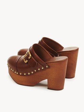 Jeannette wedge clog Shiny cowhide
Ginger Brown 