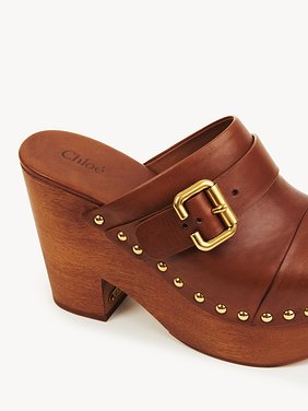 Jeannette wedge clog Shiny cowhide
Ginger Brown 