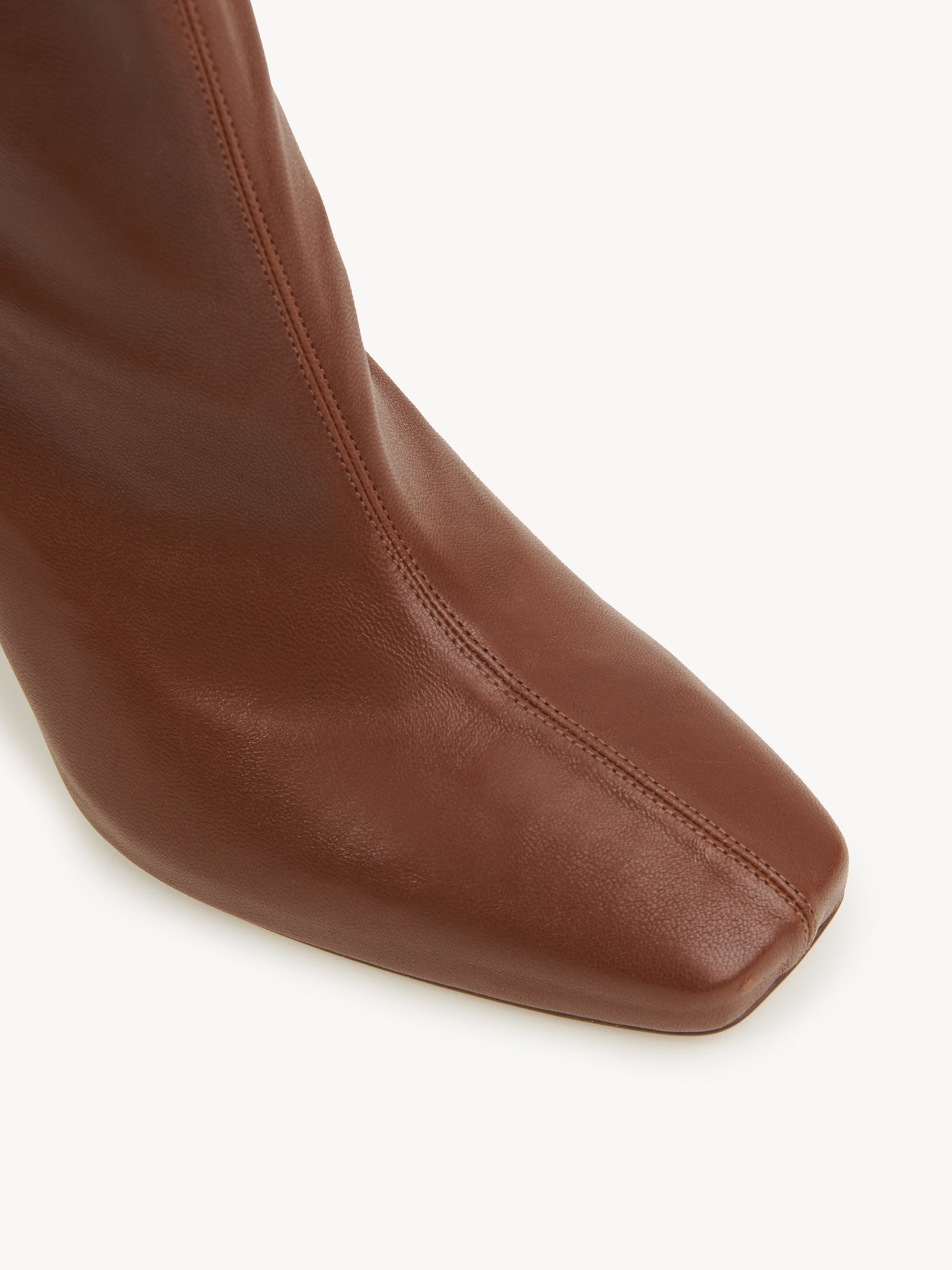 Ambre ankle boot Stretch lambskin
Cognac Brown Top view of the product