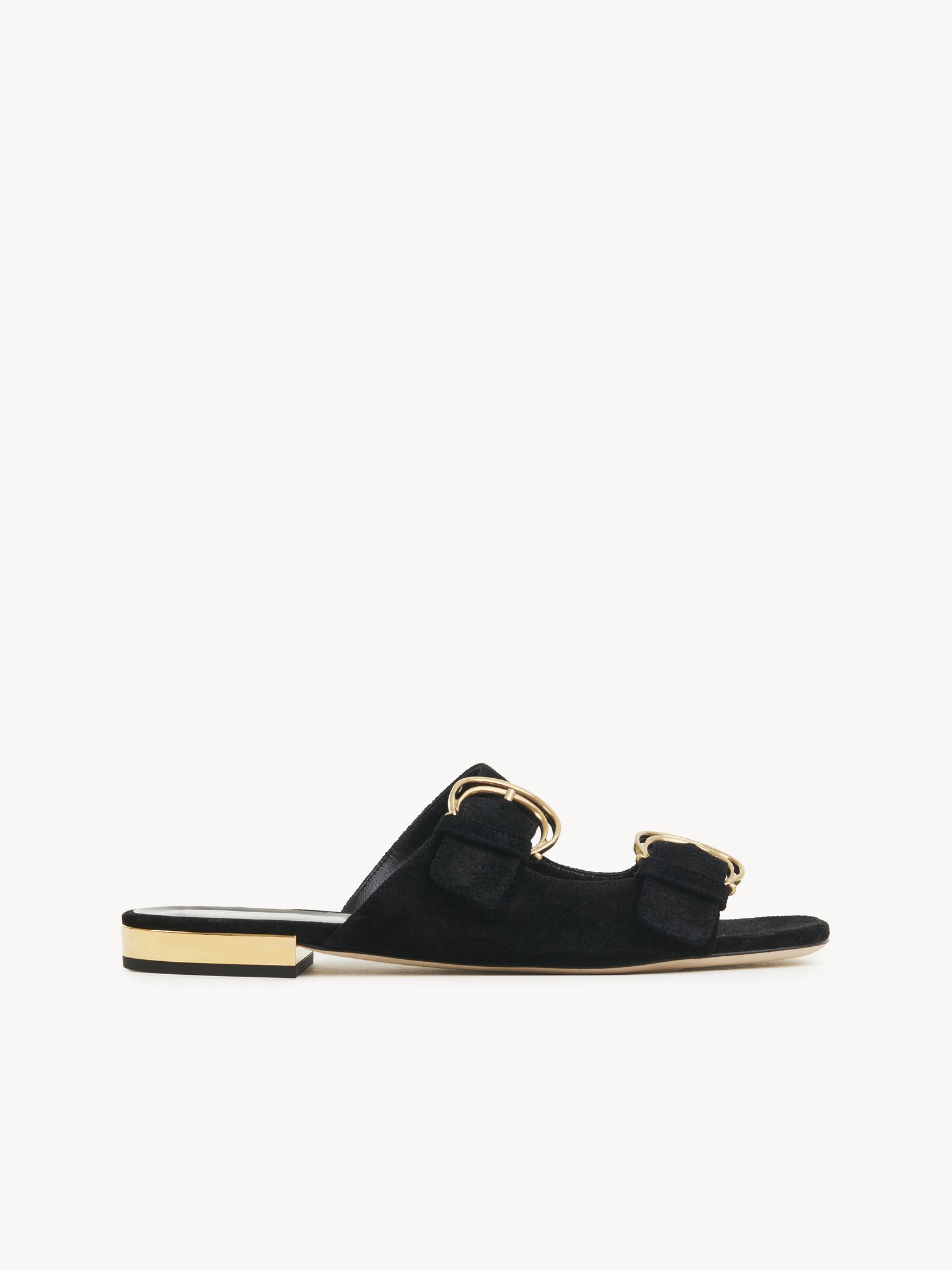 Alizè slide Split suede cowhide
Black