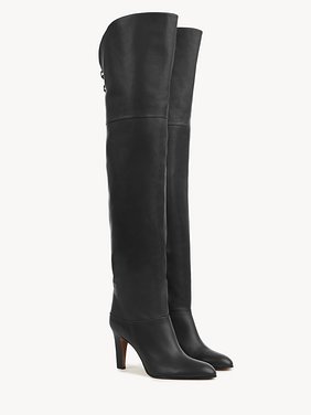 Eve over-the-knee boot Shiny calfskin
Black Product detail