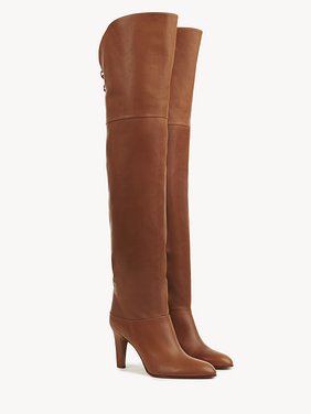 Eve over-the-knee boot Shiny calfskin
Clay Brown Product detail