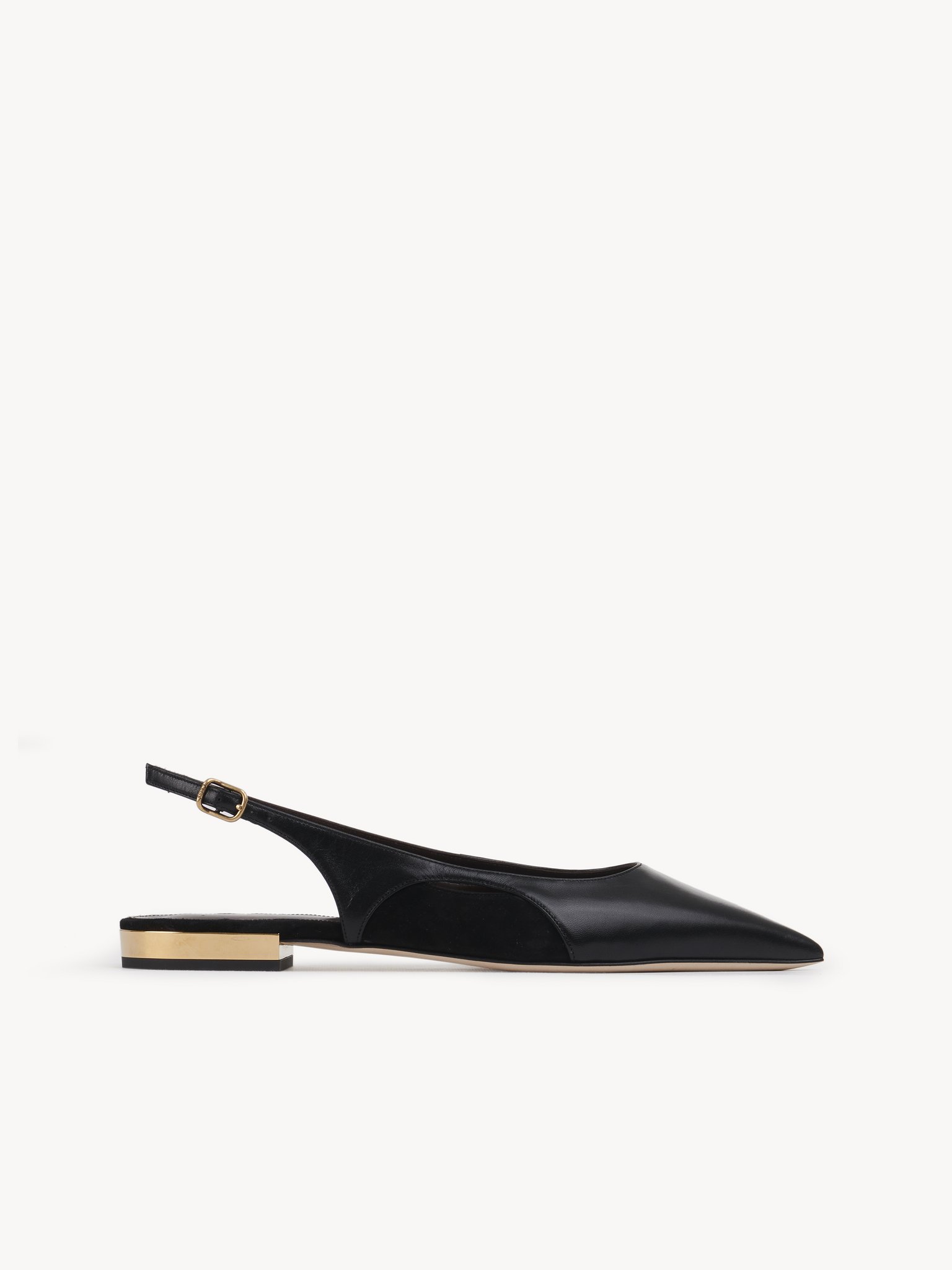 Saada slingback Goatskin mix
Black