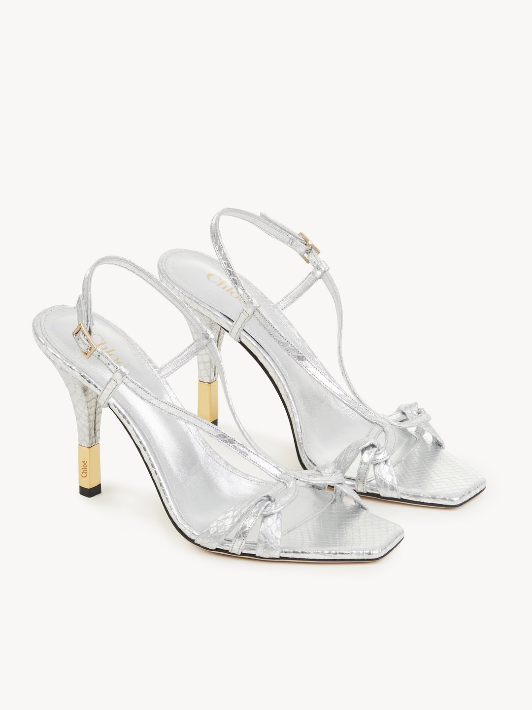 Chloe popular Clear Heeled Sandal