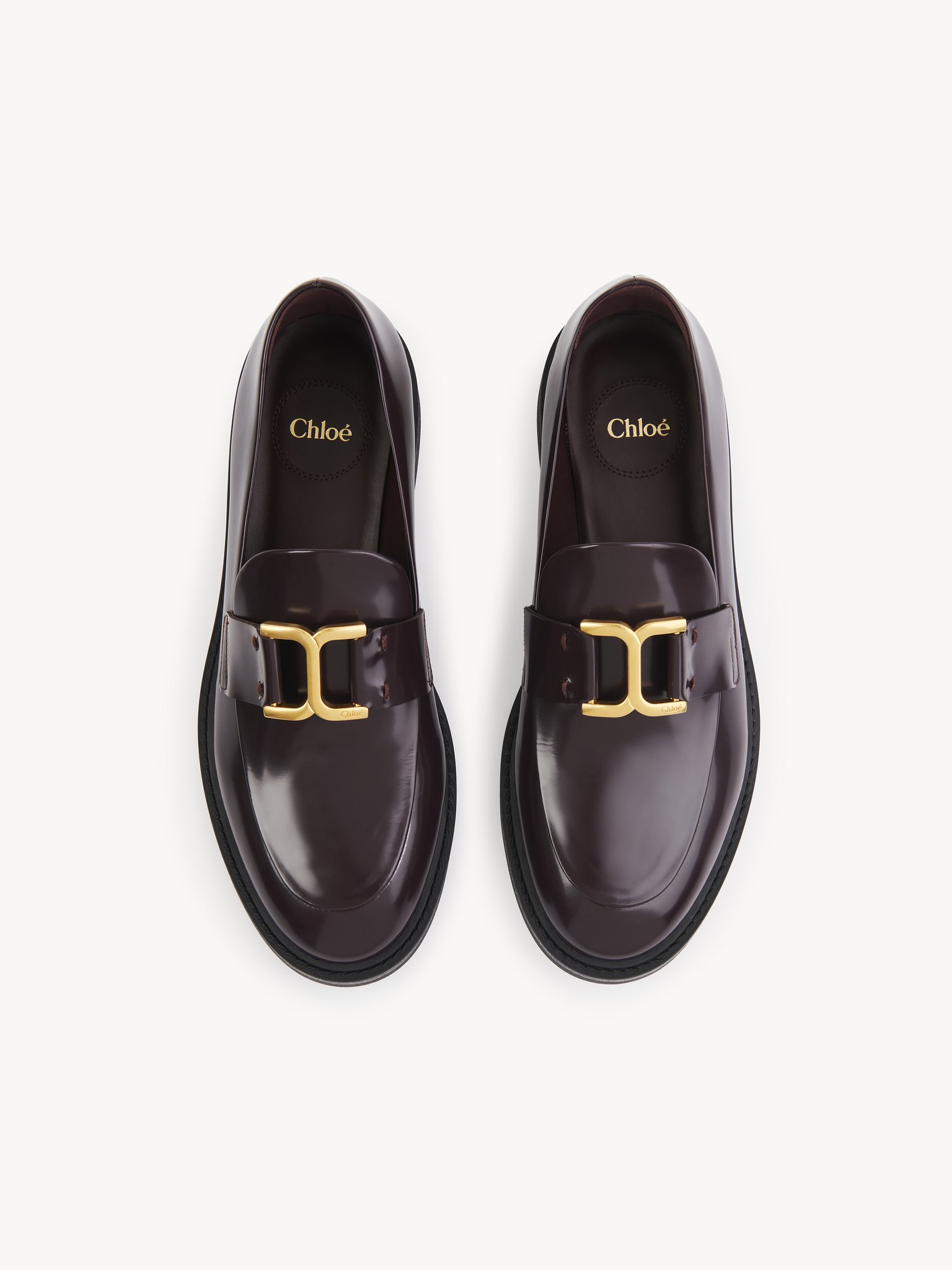 Marcie loafer Shiny calfskin
Deep Ruby Top view of the product