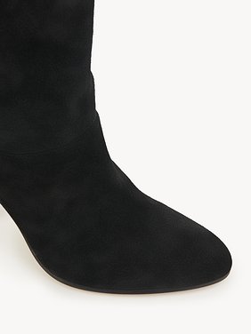 Eve thigh high boot Split suede cowhide
Black 