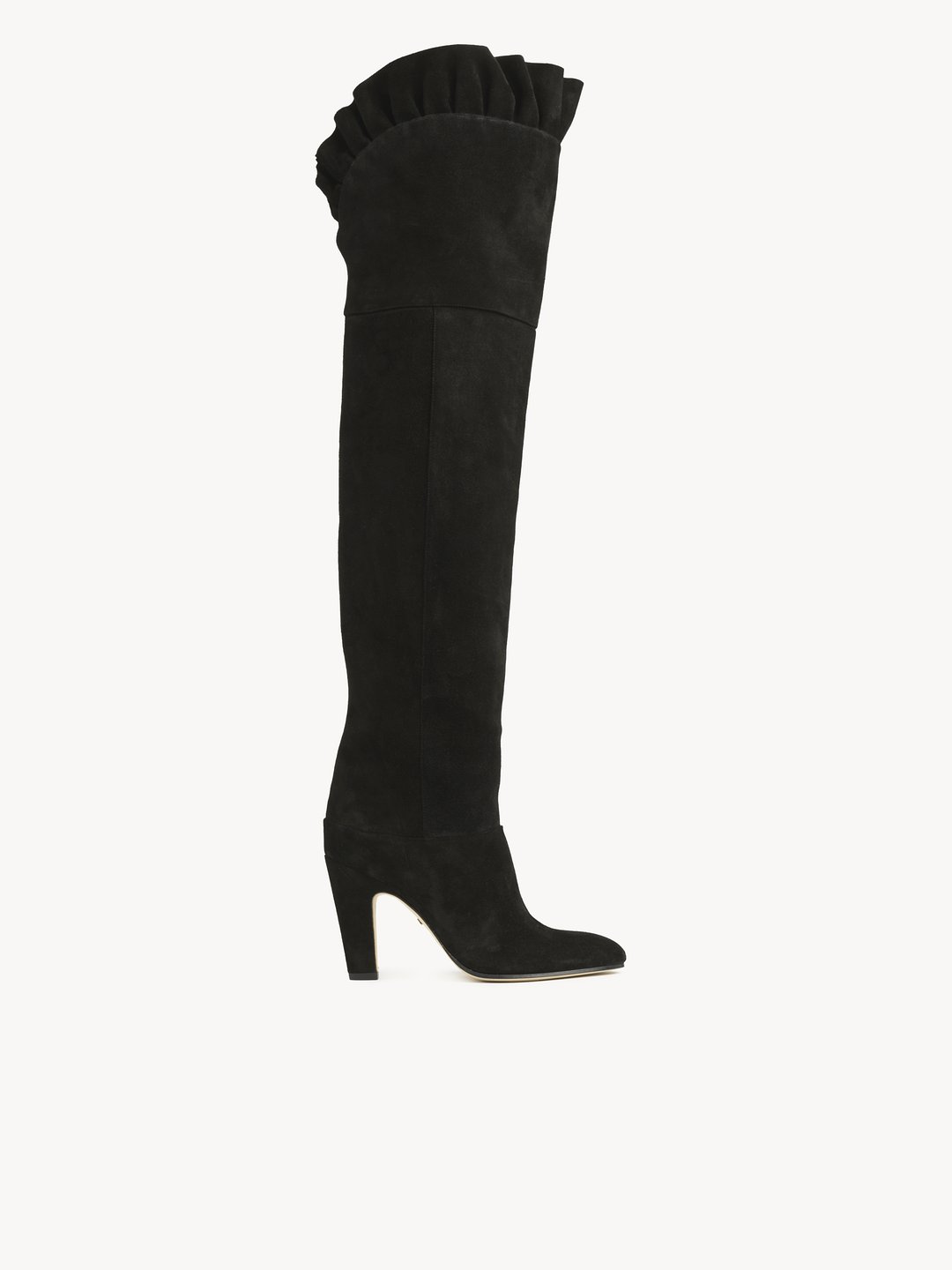 Blue suede thigh high boots on sale