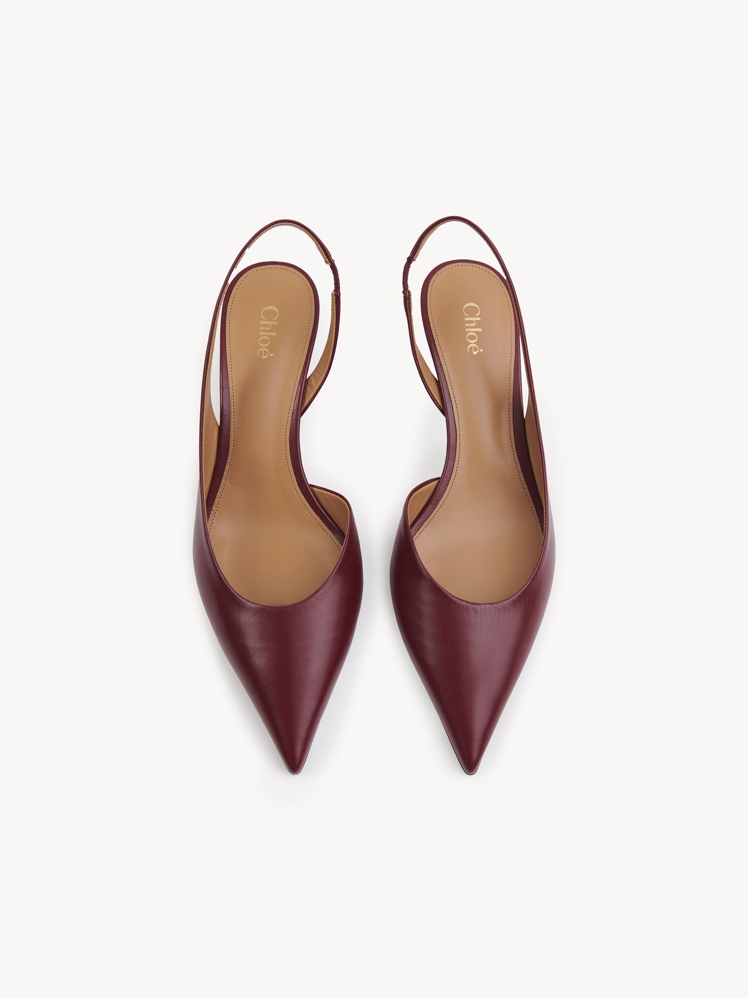 Marcie slingback Shiny goatskin
Plum Purple Top view of the product