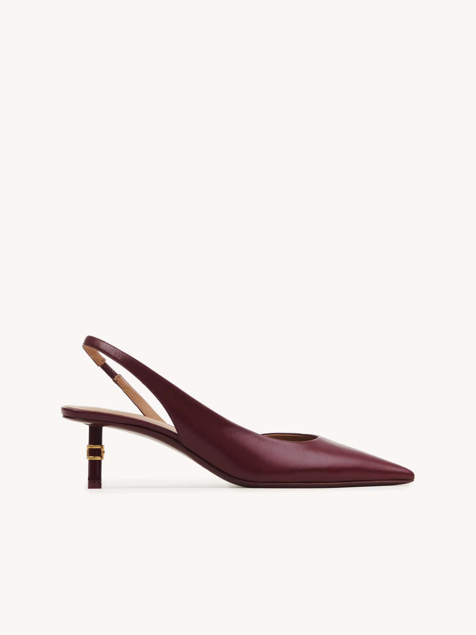 Marcie slingback Shiny goatskin
Plum Purple