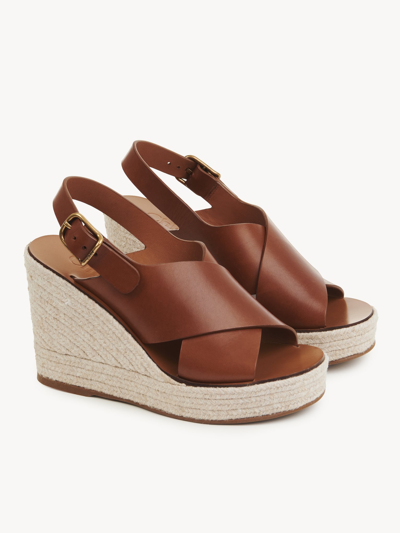 Pary wedge espadrille Semi-shiny cowhide
Ginger Brown Product detail