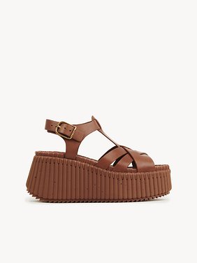 Nama wedge sandal Smooth cowhide
Ginger Brown