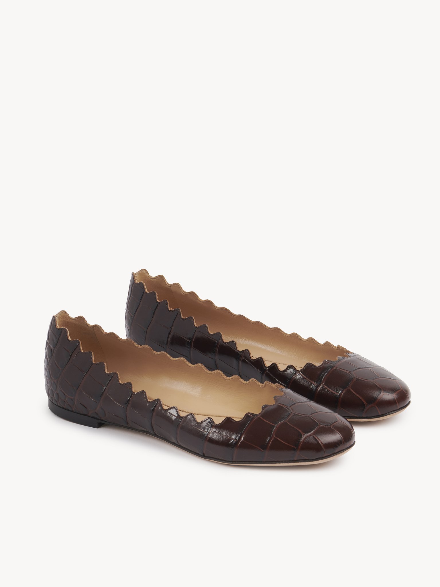 Lauren ballerina Croco-effect calfskin
Sharp Brown Product detail