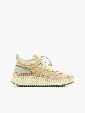 Nama lace-up sneaker Suede calfskin with shearling
Milky Mint