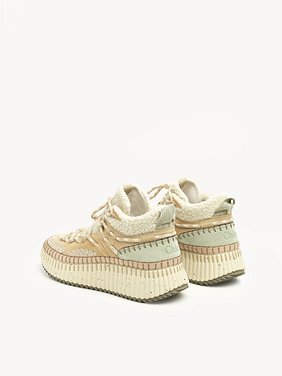 Nama lace-up sneaker Suede calfskin with shearling
Milky Mint 