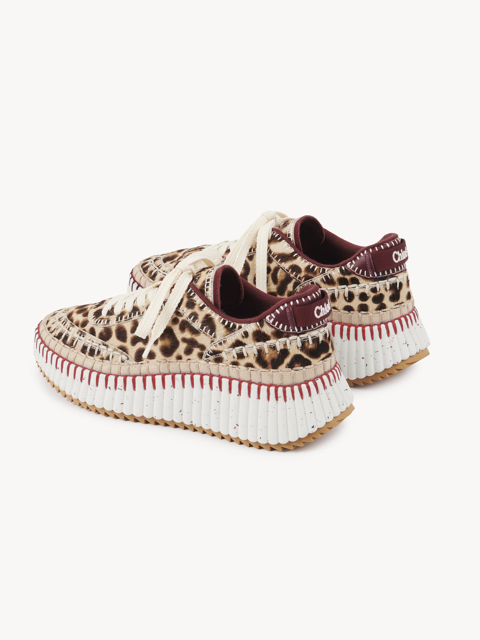 Nama sneaker Leopard-print pony cowhide
Jungle Brown Front view of the product being worn