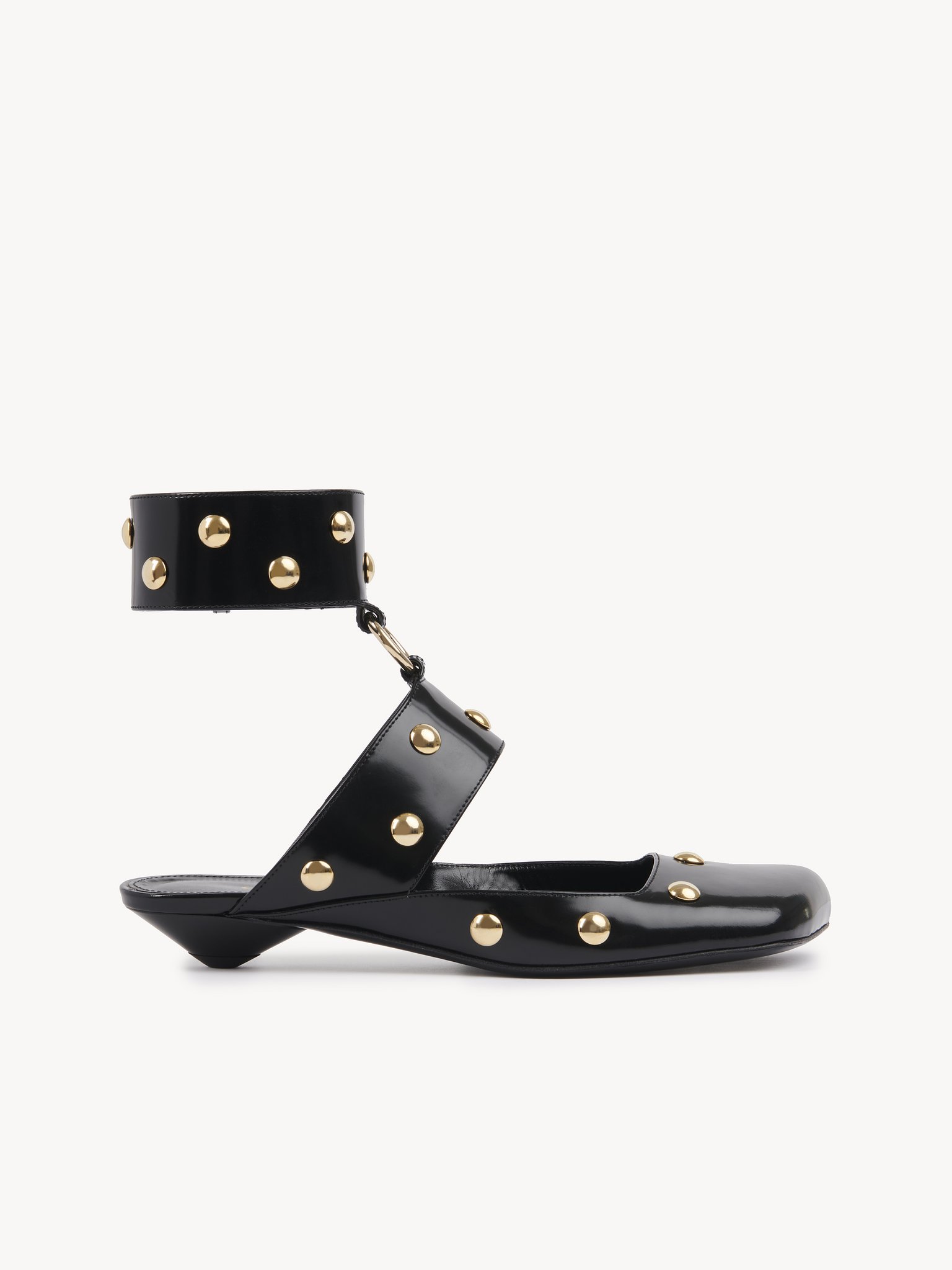 Jade sandal Shiny calfskin
Black