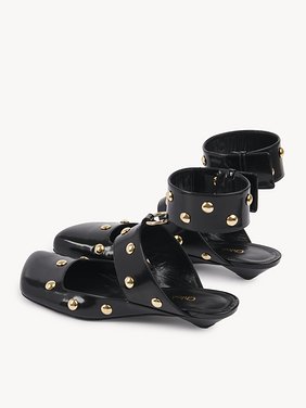 Jade sandal Shiny calfskin
Black 