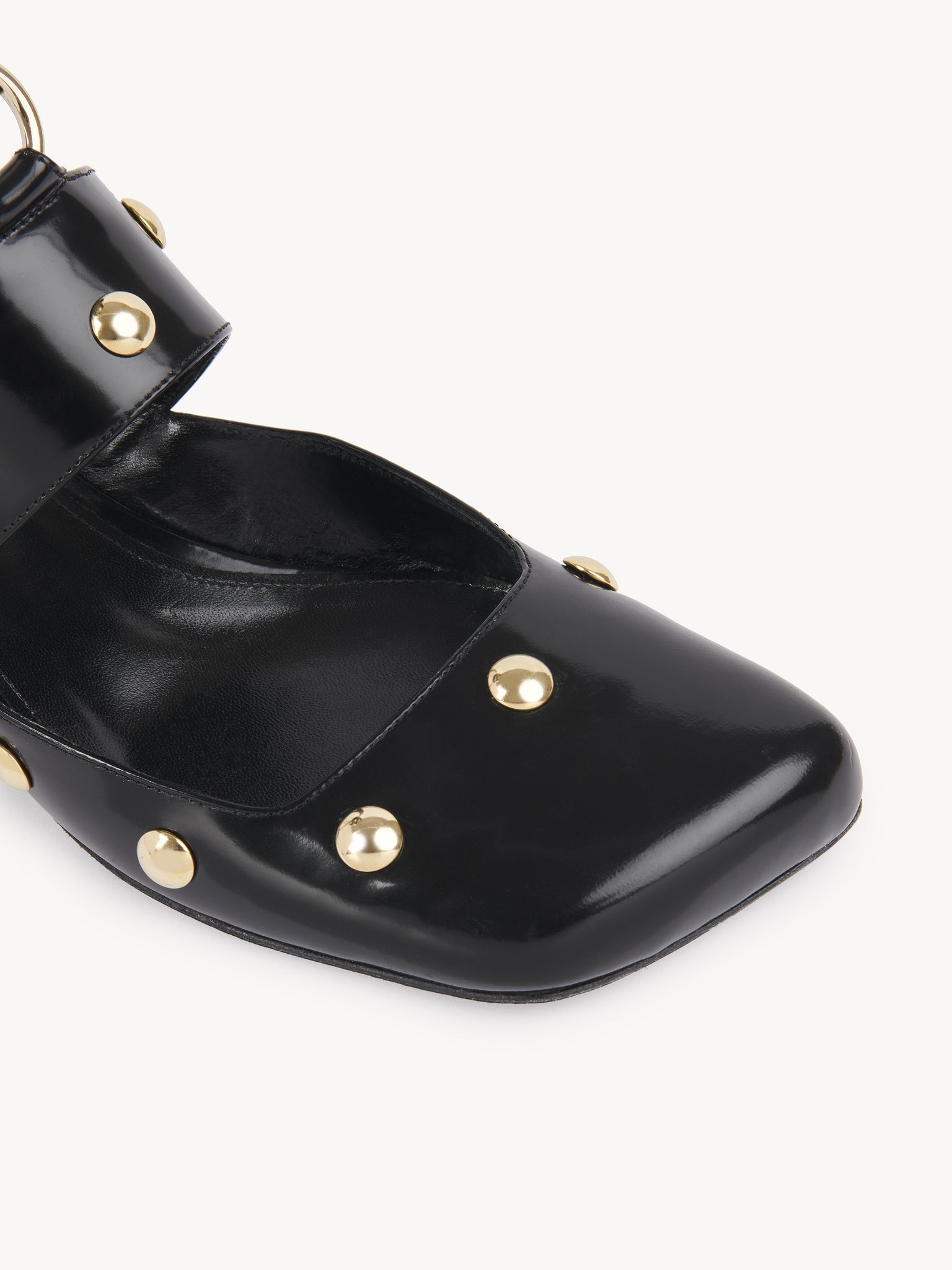 Jade sandal Shiny calfskin
Black 