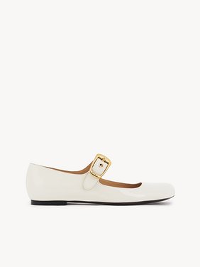 Polly ballerina Patent calfskin
Eggshell