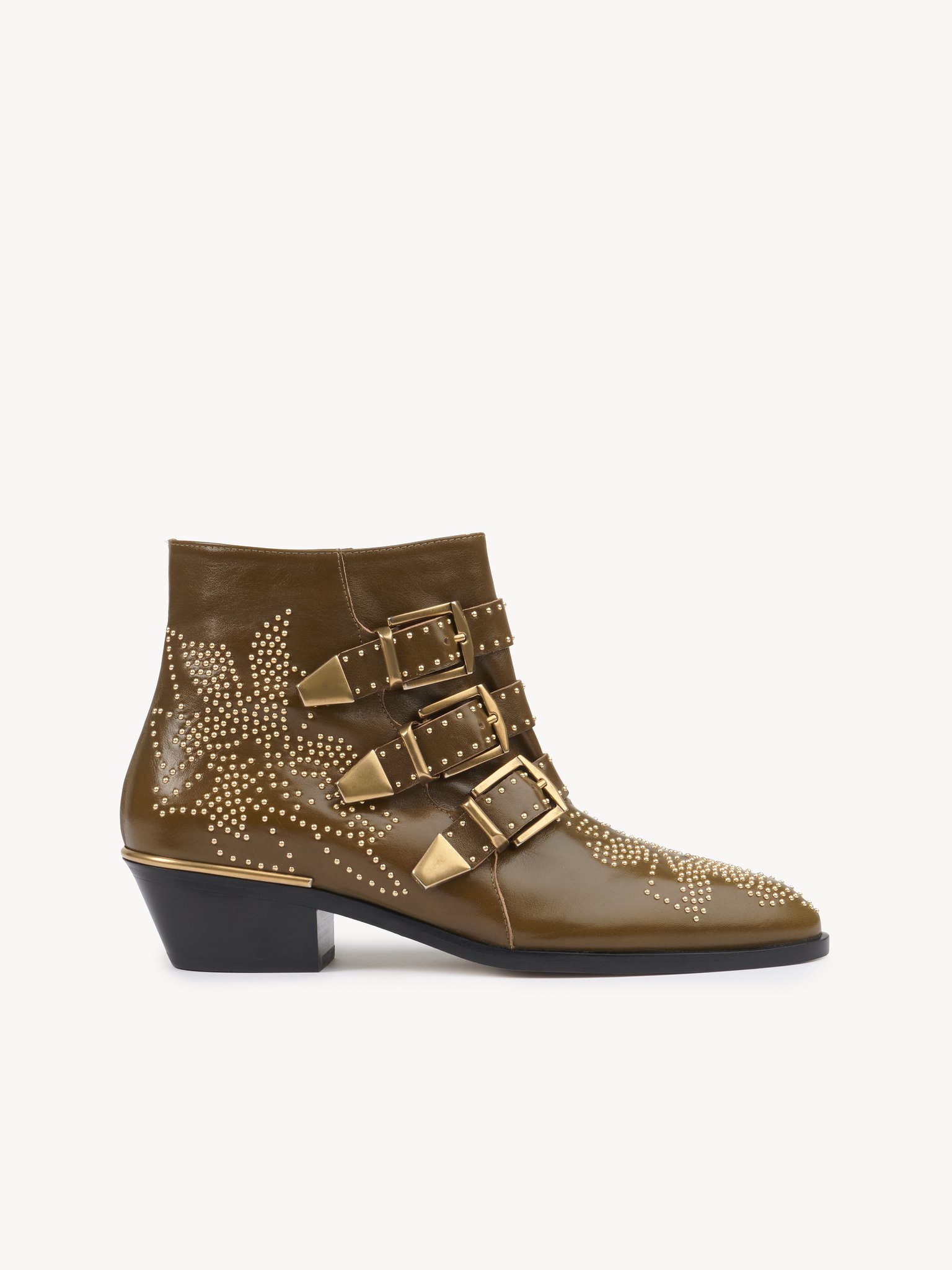 Susanna ankle boot Vintage-effect calfskin
Dark Khaki