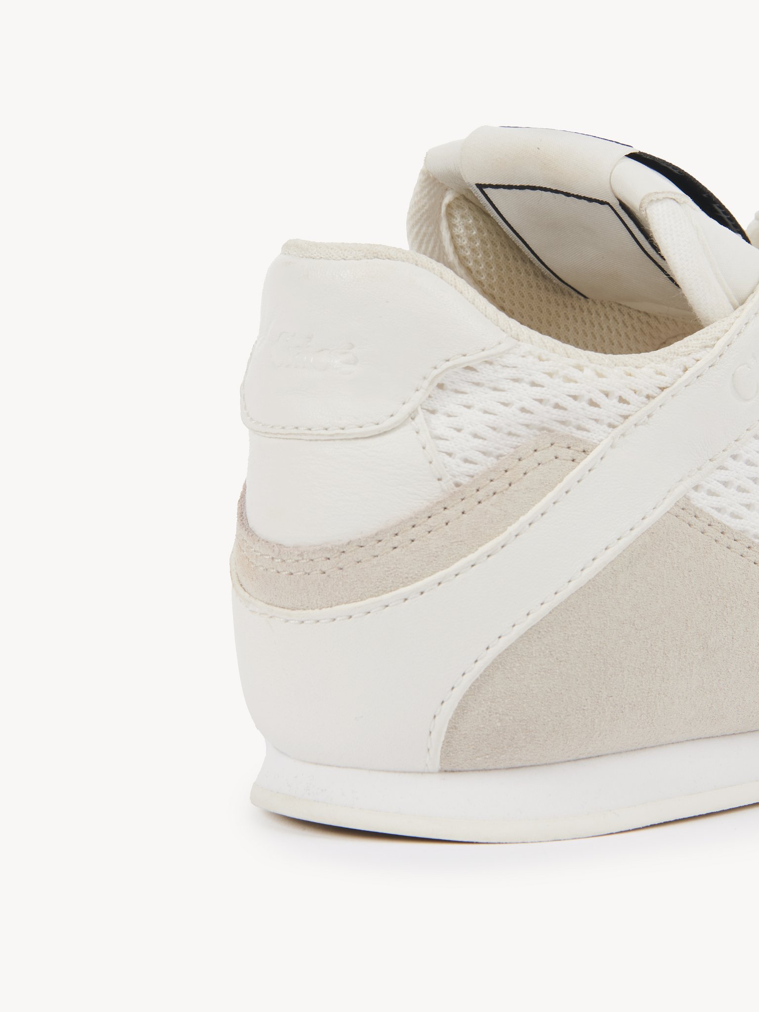 Chloé Kick sneaker Mesh & calfskin
Cloudy Cream Front view of the product being worn