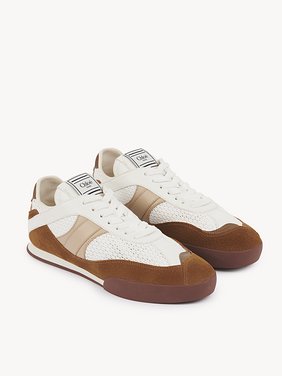 Chloé Kick sneaker Mesh & calfskin
Natural Brown Product detail