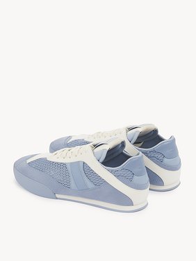 Chloé Kick sneaker Mesh & calfskin
Pearl Blue Front view of the product being worn