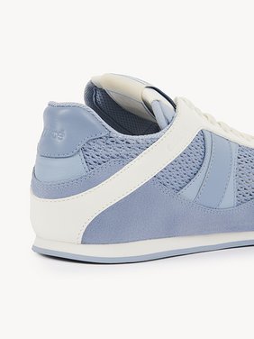 Chloé Kick sneaker Mesh & calfskin
Pearl Blue Front view of the product being worn