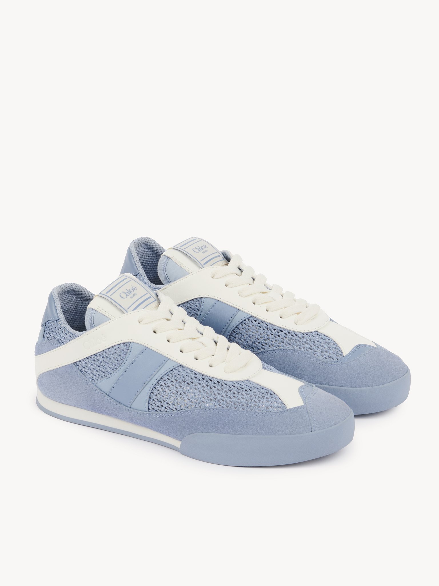 Chloé Kick sneaker Mesh & calfskin
Pearl Blue Product detail